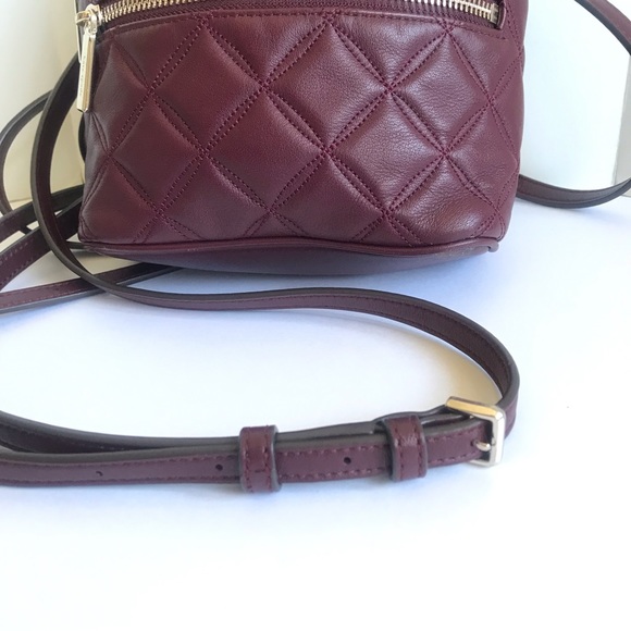 Kate Spade Mini Natalia Quilted Leather Convertible Backpack 🎈 Cherrywood $339 - Picture 12 of 16
